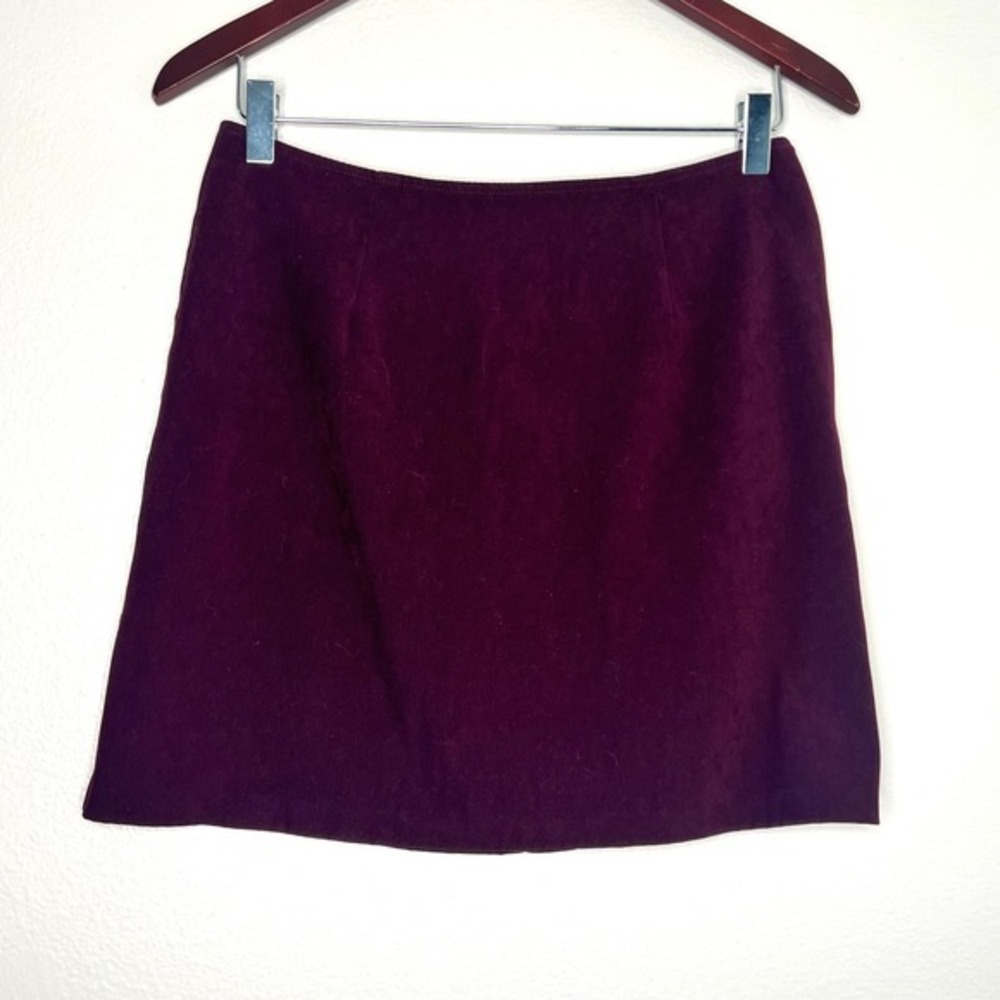 XOXO Vintage Y2K Burgundy Velvet Mini‎ Skirt Women's Size Small Casual